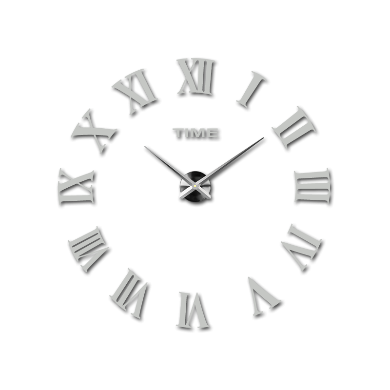 Nástěnné hodiny Roman DIY 3D nástěnné hodiny jako obrázek HUGO