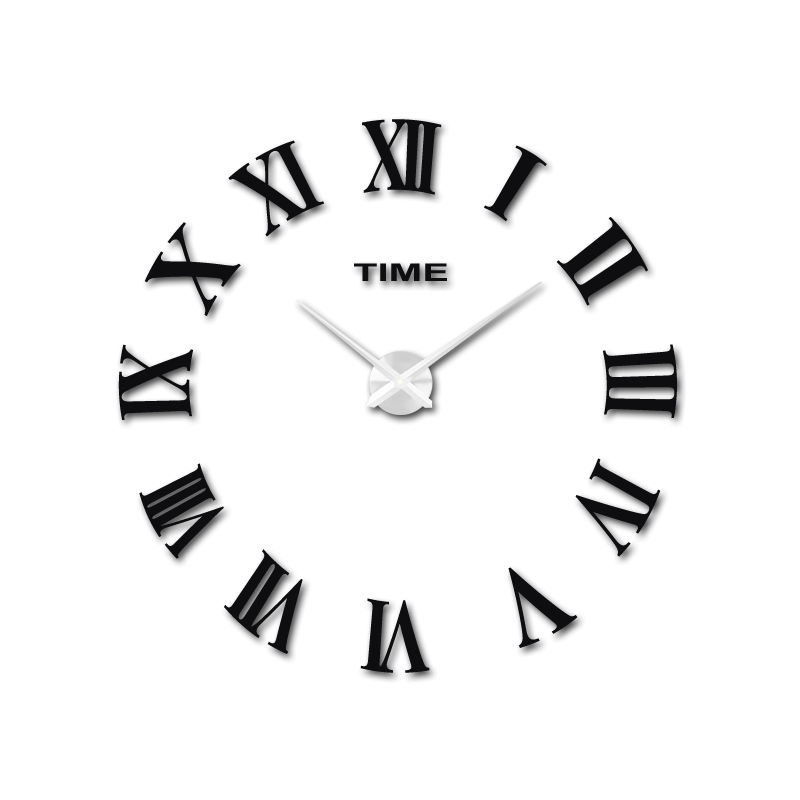 Nástěnné hodiny Roman DIY 3D nástěnné hodiny jako obrázek HUGO