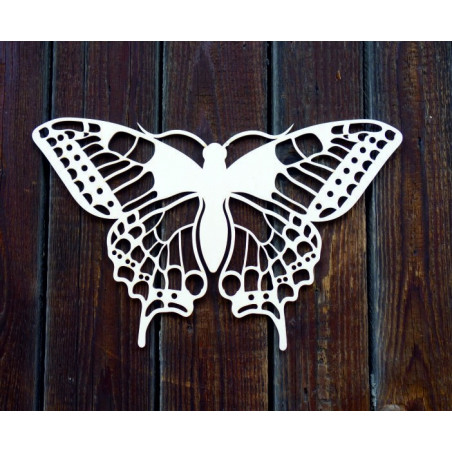 Noční motýl vyřezávaný z dřevěné překližky L 420X 257 mm LEOPARTID