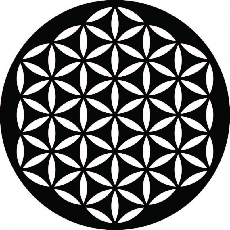 Mandala Wellbeing Dřevěný nástěnný obraz z překližky YISUIYU