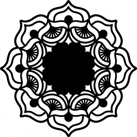 Mandala růže života kulatá dřevěný obraz na stěnu z překližky MIREK Mandala růže života kulatá dřevěný obraz na stěnu z překližky MIREK