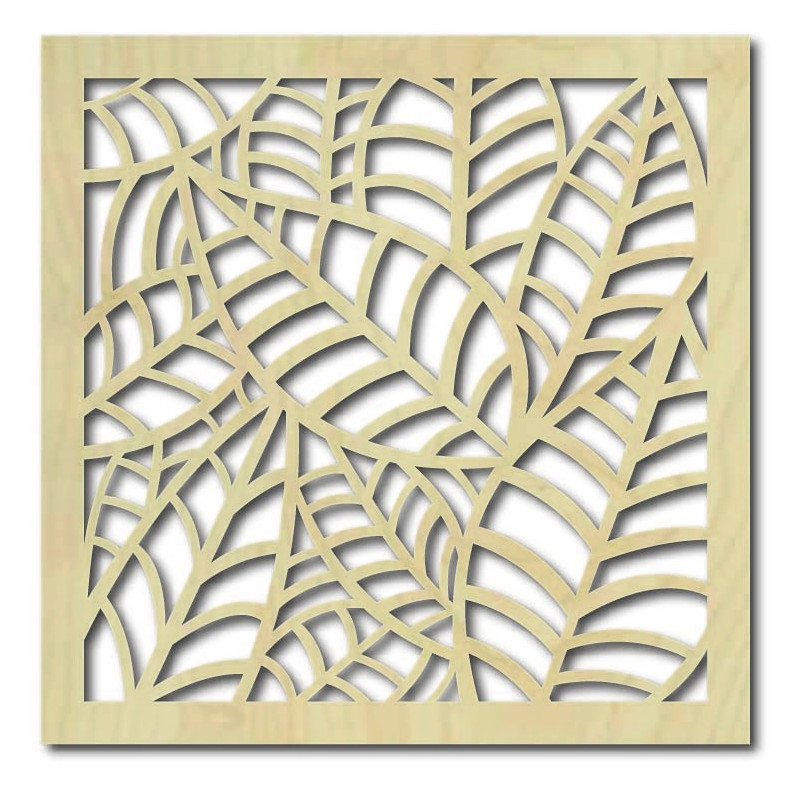 Obraz na zeď vyřezávaný z dřevěné překližky Topol PAPRADNO