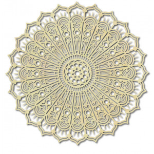 Mandala květ klidu dřevěný obraz na zeď z překližky SILVIA 2