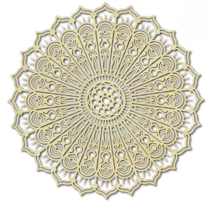 Mandala květ klidu dřevěný obraz na zeď z překližky SILVIA