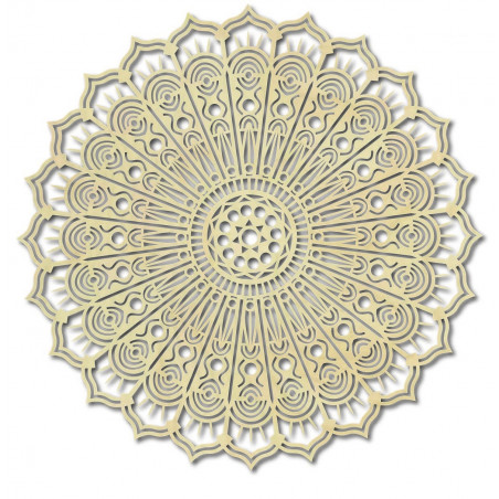 Mandala květ klidu dřevěný obraz na zeď z překližky SILVIA Mandala květ klidu dřevěný obraz na zeď z překližky SILVIA