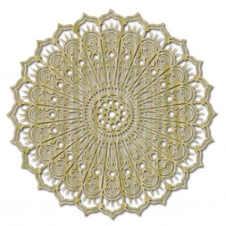 Mandala květ klidu dřevěný obraz na zeď z překližky SILVIA Mandala květ klidu dřevěný obraz na zeď z překližky SILVIA