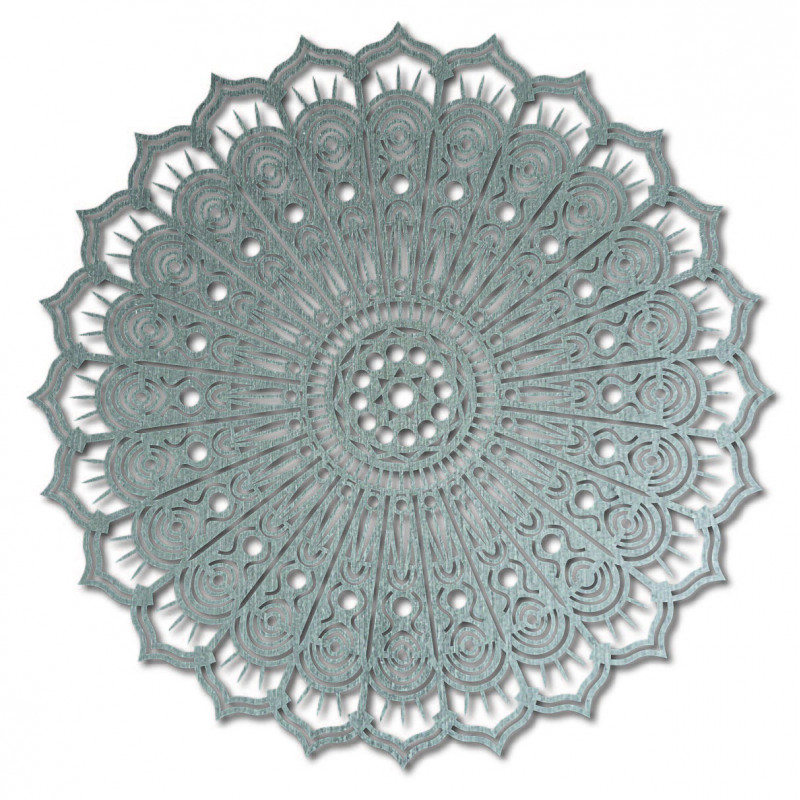 Dřevěný nástěnný obraz Mandala květina míru z překližky SILVIA