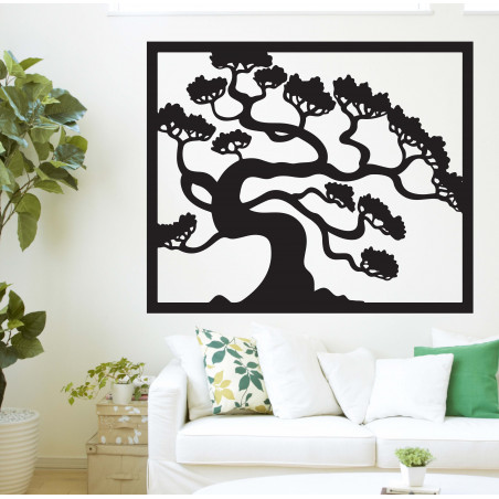 Dřevěný obraz na stěnu strom bonsai dřevěné překližky topol   Drázský