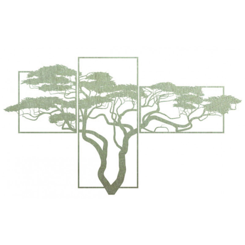 Dřevěný obraz na zeď BONSAJ Obraz se skládá ze tří částí SKALICA