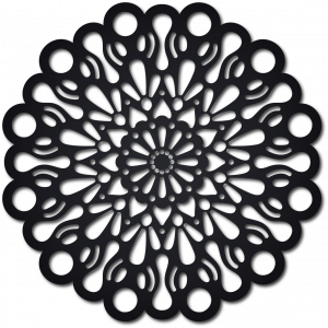 STYLESA dřevěný obraz na stěnu z překližky ORFEA PR0224 černý 2