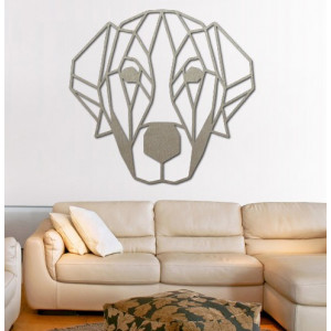 STYLESA moderní obraz na zeď pes z překližky PR0229 HAFFF černá