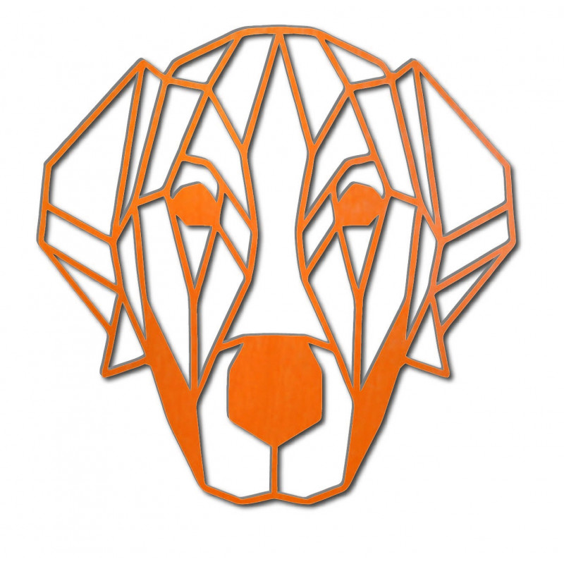 STYLESA moderní obraz na zeď pes z překližky PR0229 HAFFF černá