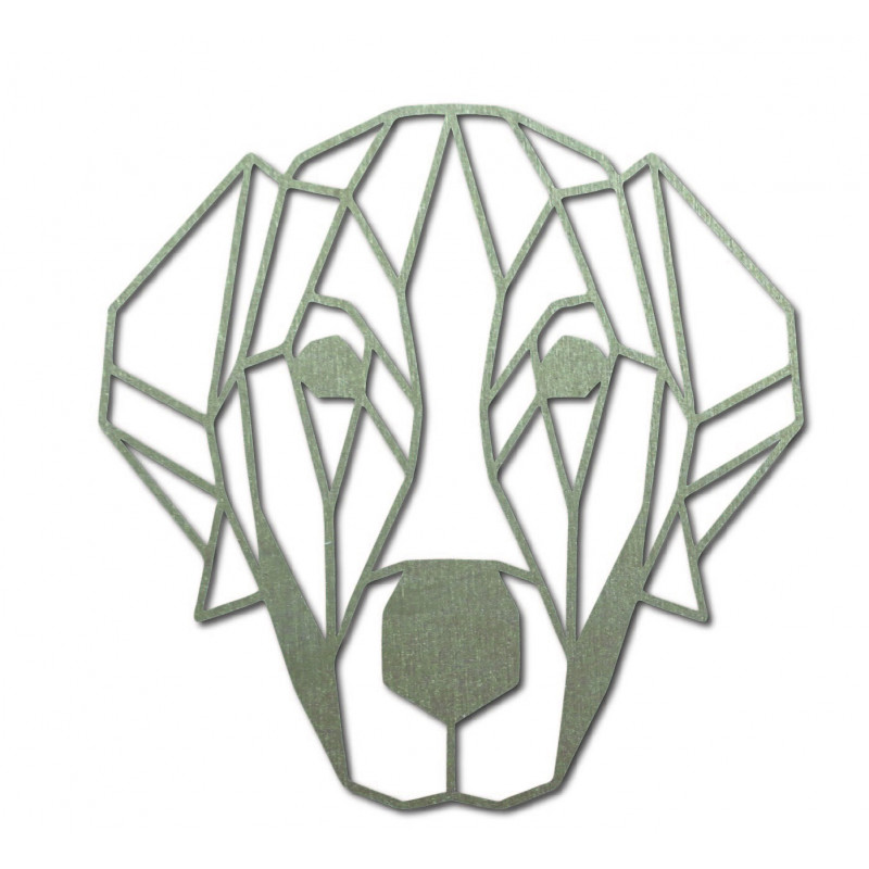 STYLESA moderní obraz na zeď pes z překližky PR0229 HAFFF černá