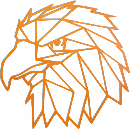 STYLESA Vyřezávaný obraz na zeď geometrické tvary orel PR0234 černý STYLESA Vyřezávaný obraz na zeď geometrické tvary orel PR0234 černý