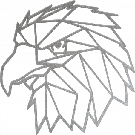 STYLESA Vyřezávaný obraz na zeď geometrické tvary orel PR0234 černý STYLESA Vyřezávaný obraz na zeď geometrické tvary orel PR0234 černý