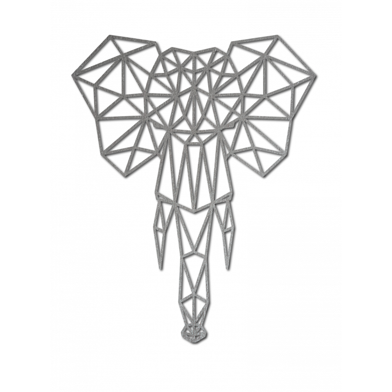 Styles Dřevěný obraz na stěnu z překližky slon PR0238 černý