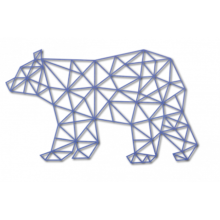 SENTOP Vyřezávaný obraz na stěnu medvěd PR0240 černý