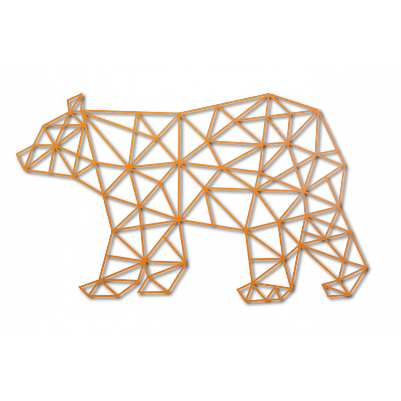 SENTOP Vyřezávaný obraz na stěnu medvěd PR0240 černý