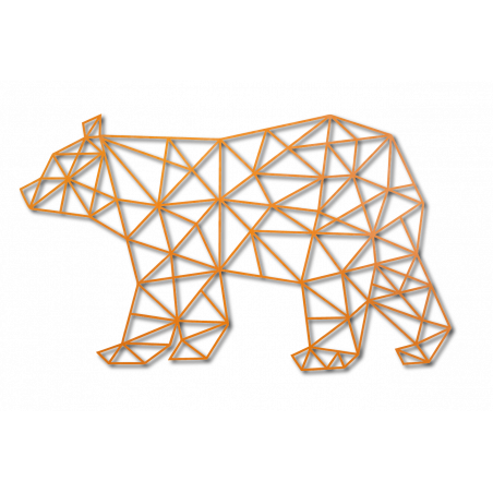 SENTOP Vyřezávaný obraz na stěnu medvěd PR0240 černý