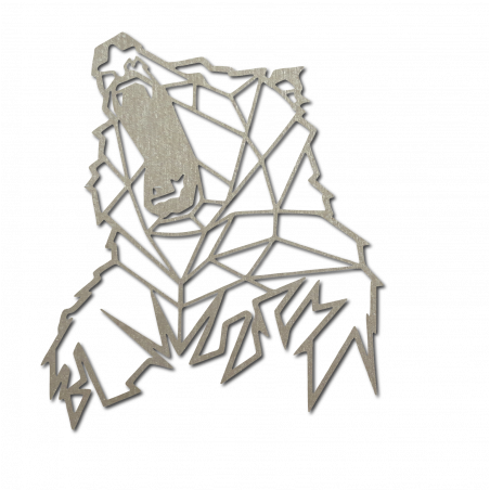 Styles Vyřezávaný obraz na stěnu ze dřeva medvěd PR0243 hnědý