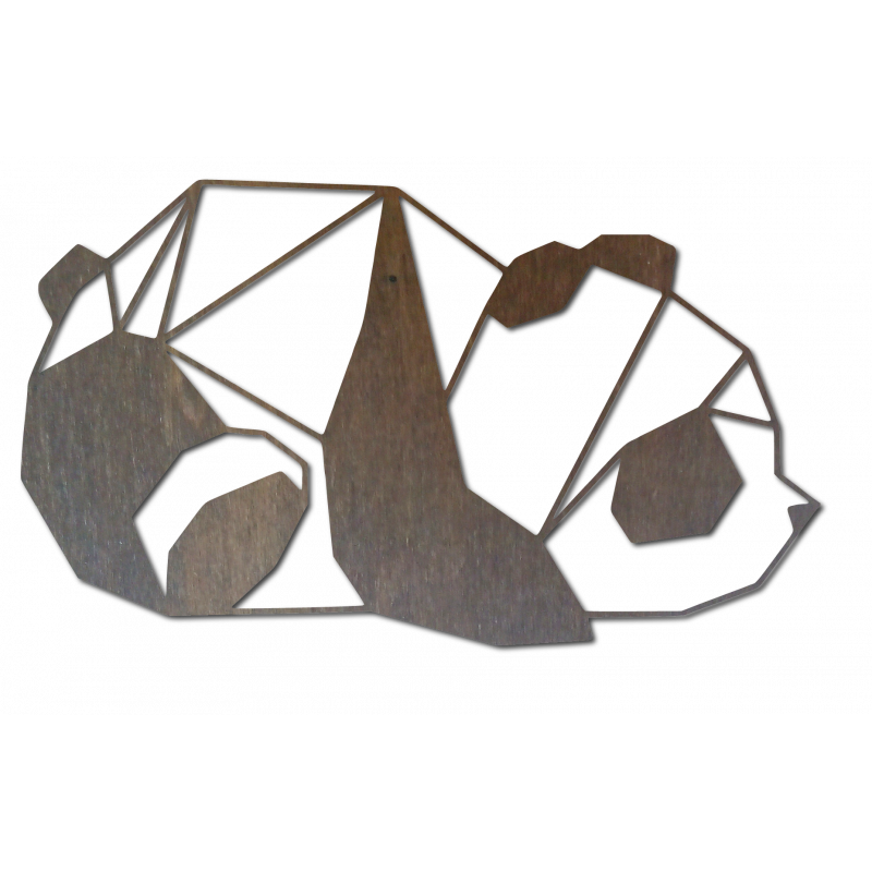 hnědý obraz na zeď panda