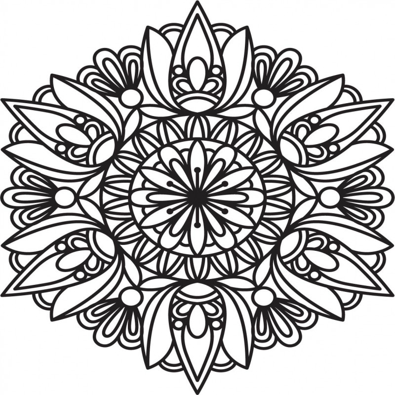 Vyřezávaná mandala dřevěný obraz na zeď z překližky rose