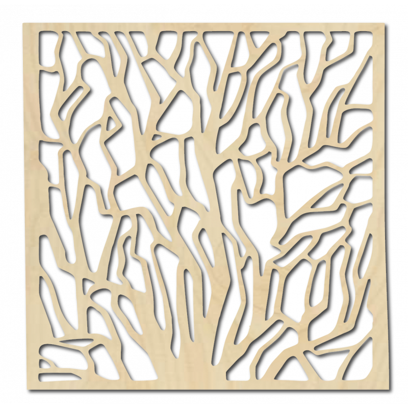 Vyřezávaný dřevěný obraz na zeď z překližky KVADERR