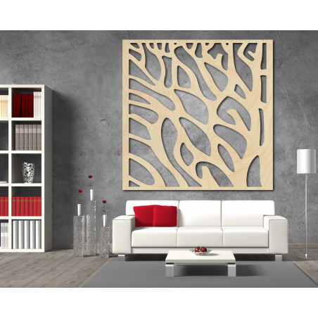 Vyřezávaný obraz na stenuz dřevěné překližky STROM