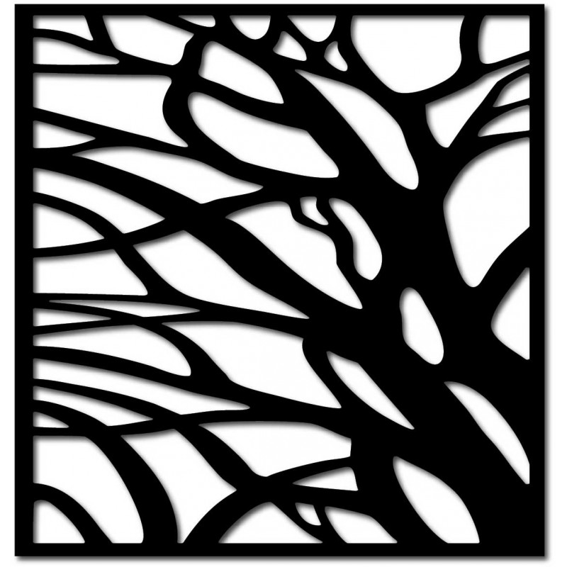 Vyřezávaný dřevěný překližkový obraz na zeď LASLO