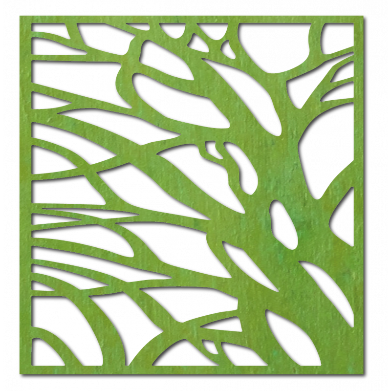 Vyřezávaný dřevěný překližkový obraz na zeď LASLO