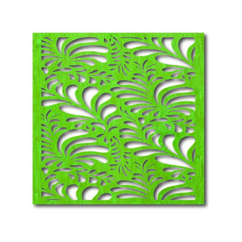 Vyřezávaný dřevěný překližkový obraz na zeď květina LUPENE