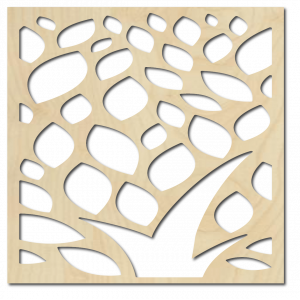 Vyřezávaný obraz na stěnu z dřevěné překližky květ LUSEKOJ 2