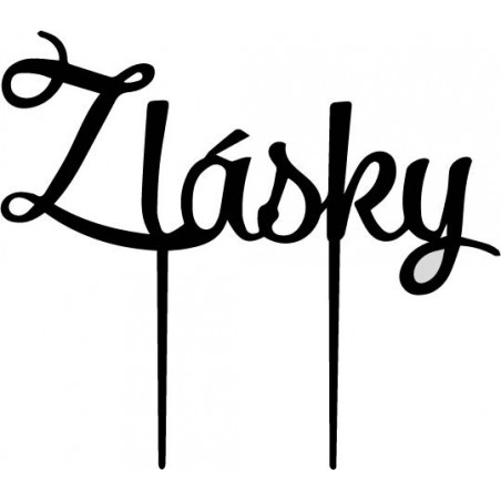 Plastový zápich ozdoba na dort z lásky Rozměr 190 x 166 mm