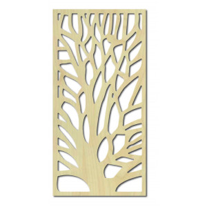 Nástěnná malba vyřezávaná z překližky strom GUTE 2