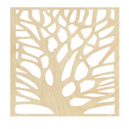 Vyřezávaný obraz na zeď z dřevěné překližky strom OŘECH Vyřezávaný obraz na zeď z dřevěné překližky strom OŘECH