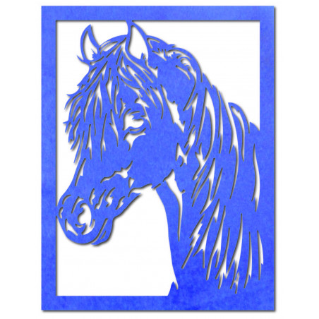 Vyřezávaný obraz na zeď z dřevěné překližky hlava koně