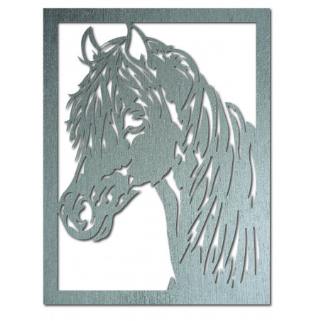 Vyřezávaný obraz na zeď z dřevěné překližky hlava koně