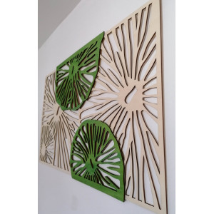 Vyřezávaný dřevěný překližkový obrázek stromu původní topol 2