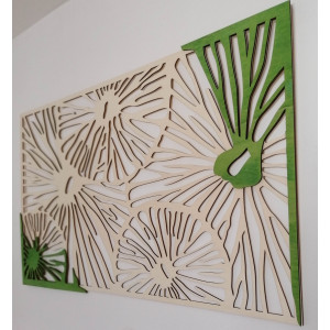 Vyřezávaný dřevěný překližkový obrázek stromu původní topol 2