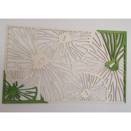 Vyřezávaný dřevěný překližkový obrázek stromu původní topol