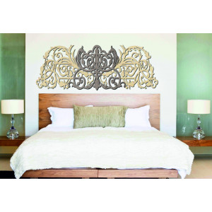 3D Vyřezávaný obraz z dřevěné překližky zadní část Topol 2