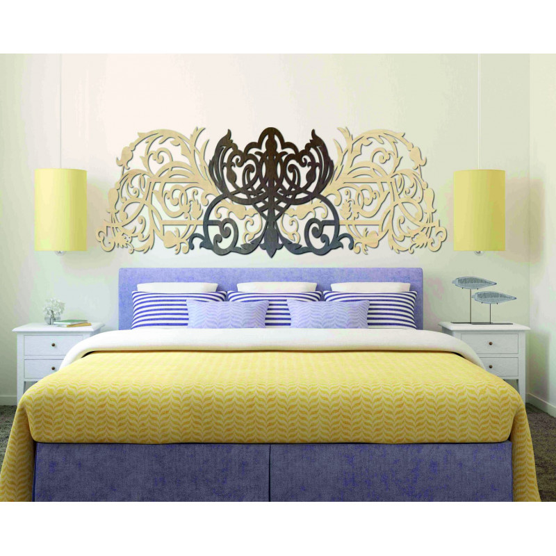 3D vyřezávaný dřevěný obrázek z překližky zadní část Topol