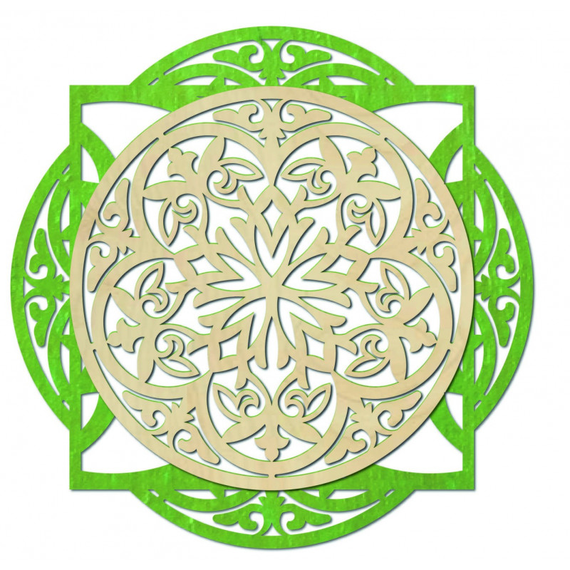 Dřevěný obraz, elegantní dekorace na zeď -...