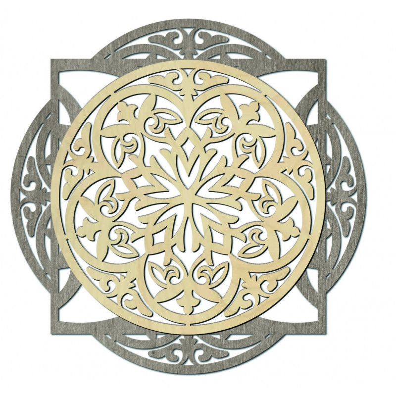 Dřevěný obraz, elegantní dekorace na zeď -...