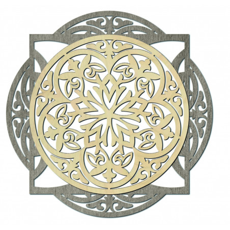 Dřevěný obraz, elegantní dekorace na zeď - FANTASIA