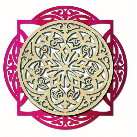 Dřevěný obraz, elegantní dekorace na zeď - FANTASIA