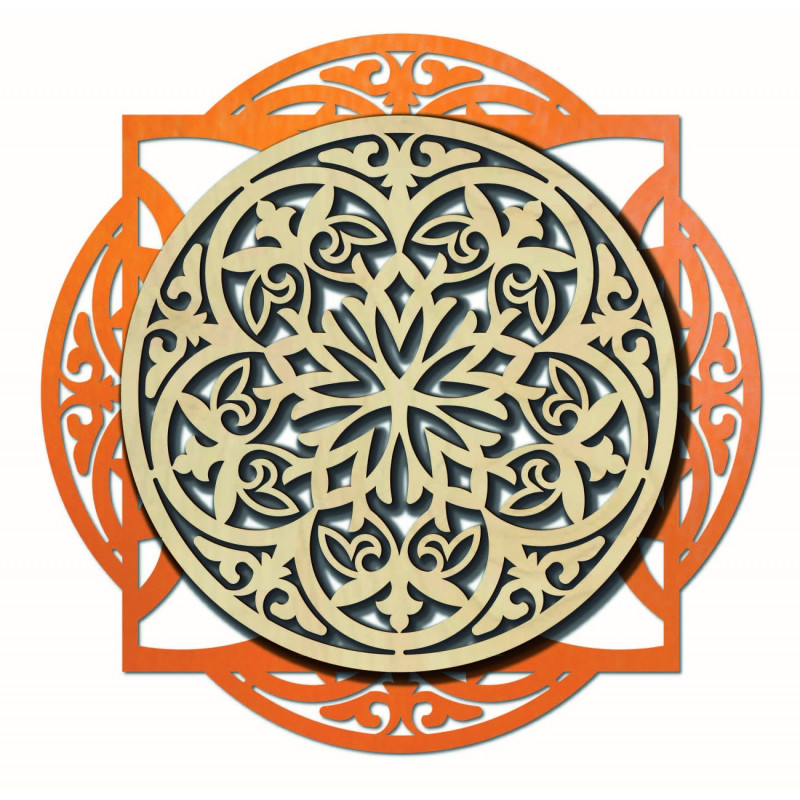 Dřevěný obraz, elegantní dekorace na zeď -...