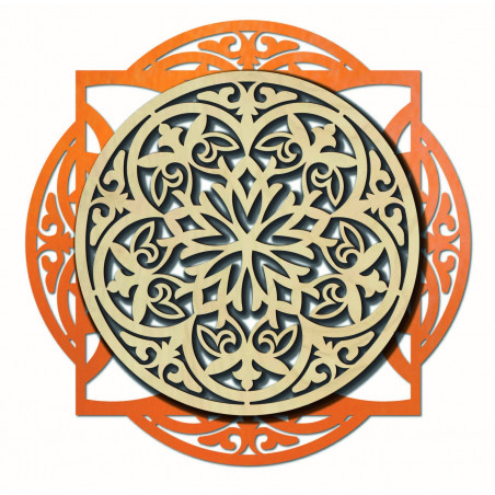 Dřevěný obraz, elegantní dekorace na zeď - FANTASIA