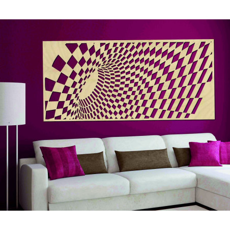 Vkusný obraz na stěnu z dřevěné překližky úlet