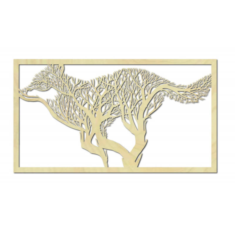 Vyřezávaný obraz na stěnu pes z dřevěné překližky. Moderní obraz na stěnu pes, obraz do kuchyně, obraz na stěnu do obývacího